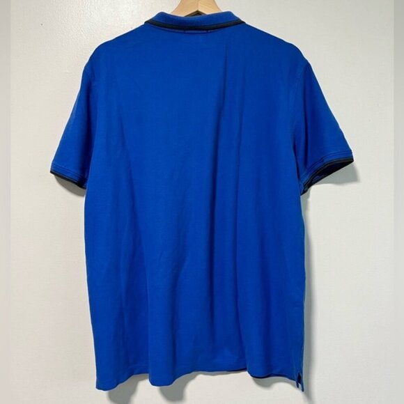 Calvin Klein Men’s XL Pima Cotton Polo Shirt in Royal Blue - Classic Fit - Picture 6 of 13